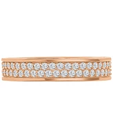 Cubic Zirconia Eternity Ring (1-7/8 ct. t.w.) 14k Rose Gold-Plated Sterling Silver