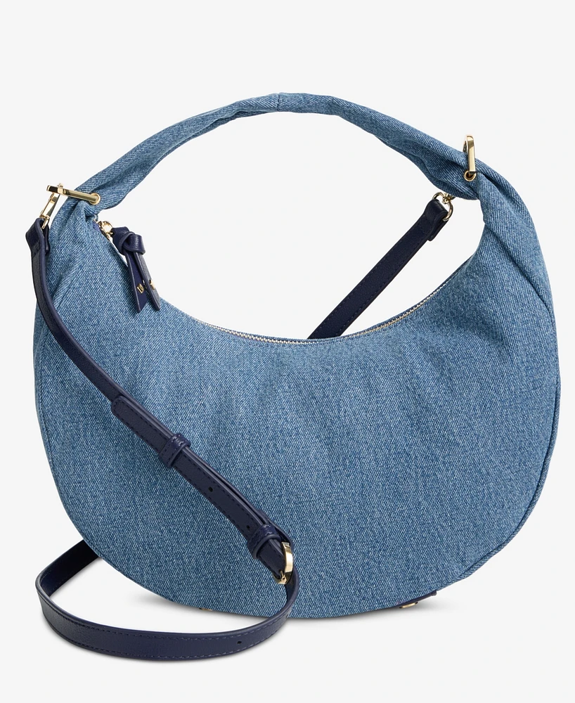 On 34th Harlowwe Denim Top Handle Small Crossbody, Exclusively at Macy's