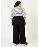 FatFace Plus Size Shirred Palazzo