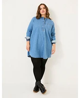 FatFace Plus Aida Denim Tunic