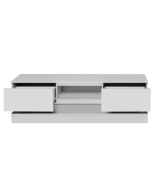 Slickblue Modern Tv Stand with Led Lights for Stylish Living Room Storage and Ambient Lighting