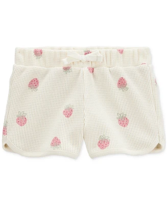 Carter's Toddler Girls Strawberry-Print Thermal Shorts