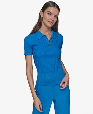 Karl Lagerfeld Paris Women's Knit Polo