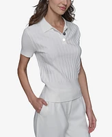 Karl Lagerfeld Paris Women's Knit Polo