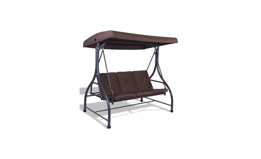 Slickblue 3-Seat Swing Chair for Comfortable and Relaxing Outdoor Seating