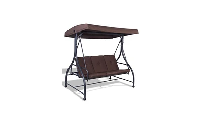 Slickblue 3-Seat Swing Chair for Comfortable and Relaxing Outdoor Seating