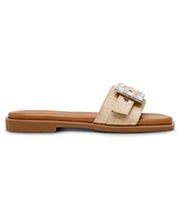Anne Klein Women's Capara Square Toe Flat Sandals