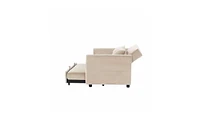 Slickblue Double Seat Sofa Bed for Living Room and Guest Comfort