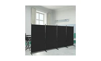 Slickblue Carbon Steel Frame Foldable Screen for Privacy and Versatile Room Partition