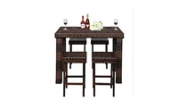 Slickblue Bar Stool-Table and Chair Set of 4 for Stylish and Comfortable Dining or Entertaining