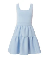 Quiz Women's Scuba Foam Tiered Skater Mini Dress
