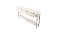 Slickblue Long Console Table Entryway Table with Different Size Drawers and Bottom Shelf