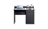 Slickblue 3-Drawer Desktop Storage with Wood Grain Finish for Computer Desk