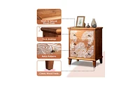 Slickblue Bohemian Style Three-Drawer Chest – Elegant and Functional Storage Solution