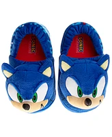 Sega Sonic the Hedgehog Toddler and Little Boys Dual Sizes Slippers