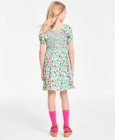 Epic Threads Girls Berry Puff Sleeve Smocked Dress