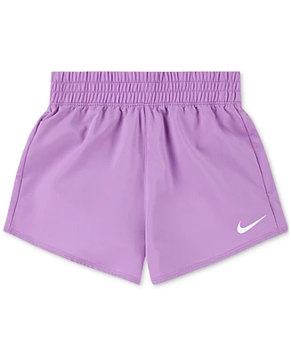 Nike Little Girls Dri-fit Rush Woven Logo Shorts