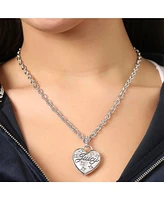 Juicy Couture Silver-Tone Heart Pendant Necklace