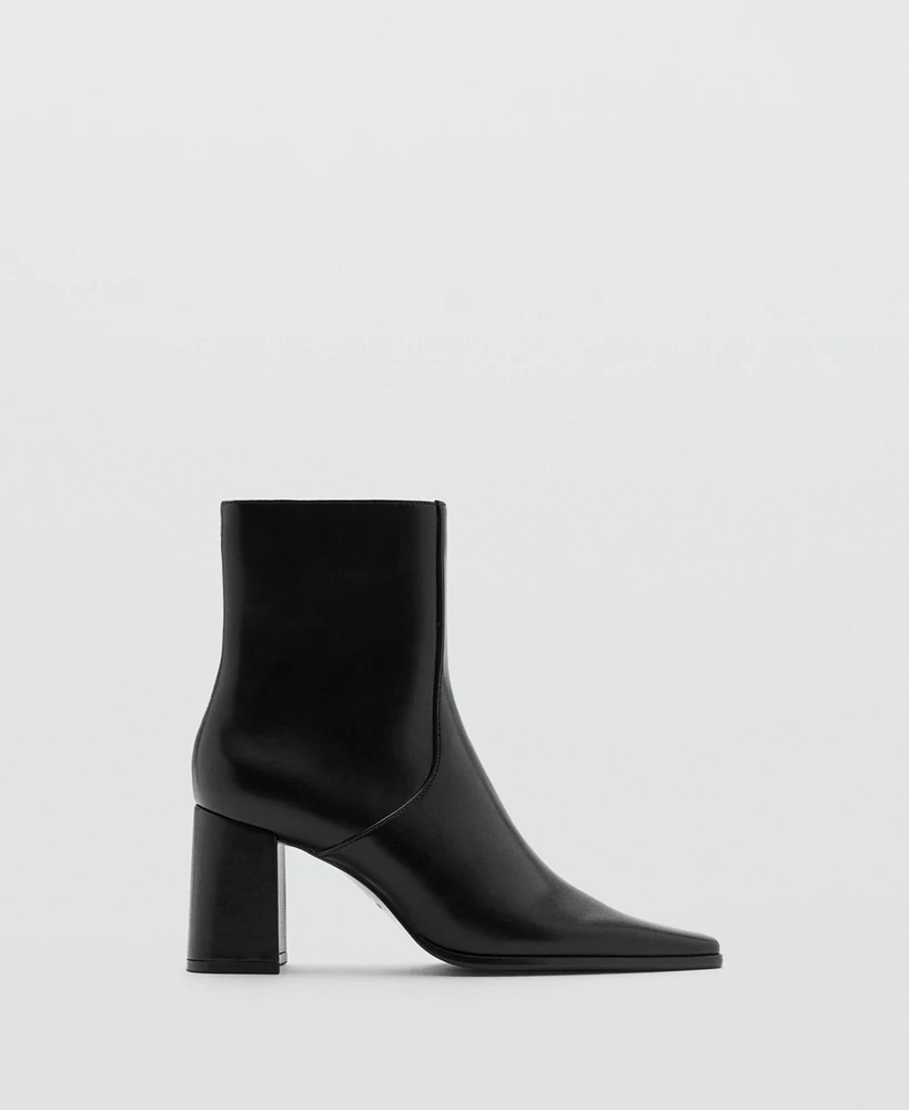 Mango Women's Block Heel Ankle Boots