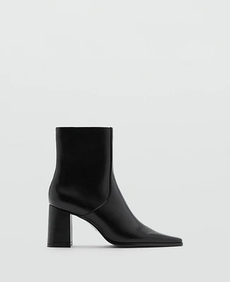 Mango Women's Block Heel Ankle Boots