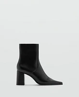 Mango Women's Block Heel Ankle Boots