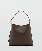 Mango Women's Buckle Detail Shopper Bag