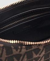 Mango Women's Printed Logo Shoulder Bag