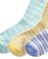 Polo Ralph Lauren Little & Big Boys Oxford Stripe Crew Socks, 3-Pack