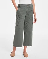 On 34th Women's Cropped Mid Rise Wide Cargo Pants, Exclusively at Macy's