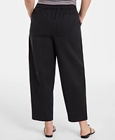 On 34th Women's Pull-On Barrel-Leg Utility Pants, Exclusively at Macy's