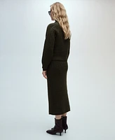 Mango Women's Openwork Knit Sweater