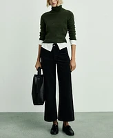 Mango Women's Catherin Culotte Corduroy Jeans