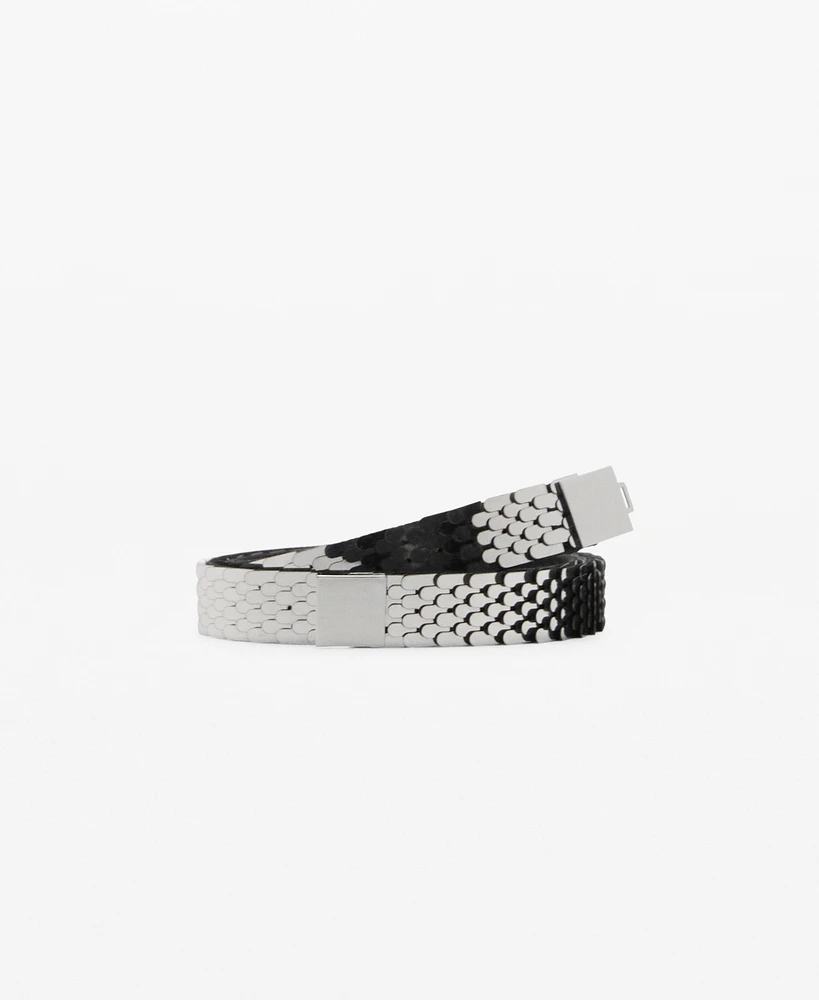 Mango Women's Skinny Metal Belt