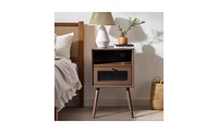 Slickblue Nightstand End Side Table with 1 Drawer for Living Room, offering Storage and Modern Design