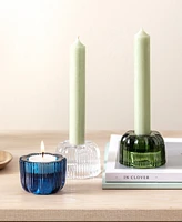 Villeroy & Boch Fleur Glass 1.77" Votive and Taper Candleholder