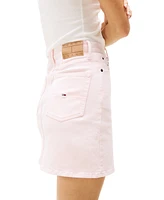 Tommy Jeans Women's Cotton-Blend Mom Mini Skirt