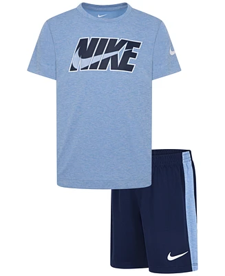 Nike Little Boys Dri-fit Dropset T-Shirt & Shorts Set
