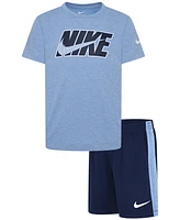 Nike Little Boys Dri-fit Dropset T-Shirt & Shorts Set