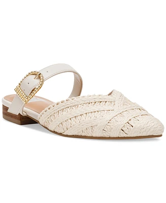 Dv Dolce Vita Women's Domain Raffia Woven Flat Mules