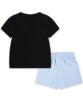 Nike Little Boys Logo Crewneck T-Shirt & Shorts Set