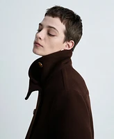 Mango Women's Double-Breasted Wool Coat