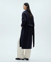 Mango Women's Belted Wool Coat