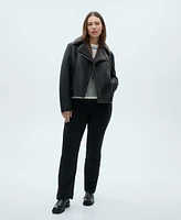 Mango Women's Shearling-Effect Lining Jacket