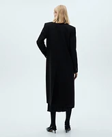 Mango Women's Buttoned Wool Coat