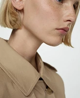 Mango Women's Belted Classic Trench Coat