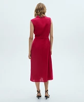 Mango Women's Belt Shirt Dress