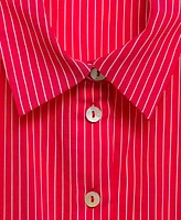 Mango Women's Striped Cotton Shirt Dress