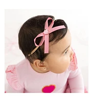 Sweet Wink Baby Girl's Dainty Heart Bow Valentine's Day Baby Headband