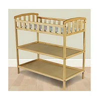 Finish Wood Baby Changing Table with Safety Rail Durable and Secure Design