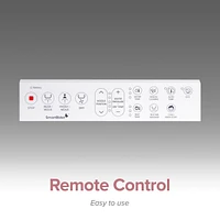 SmartBidet Sb-1200RR Advanced Electric Bidet Seat for Round Toilets with Remote Control